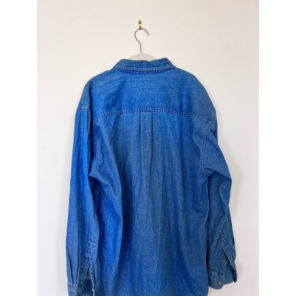 Savil Rowe Denim Button Down Longsleeve Shirt - Picture 13 of 16